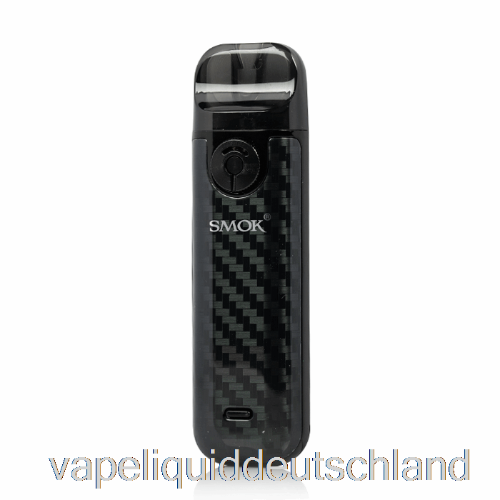 Smok Novo 4 25 W Pod-Kit, Schwarze Kohlefaser-Vape-Flüssigkeit